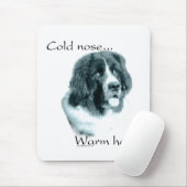 Neufundland Cold Nose Warmes Herz Mousepad (Mit Mouse)