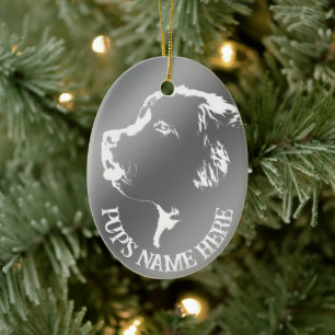 Neufundland-Dekoration Personalisierter Hunde Keramik Ornament