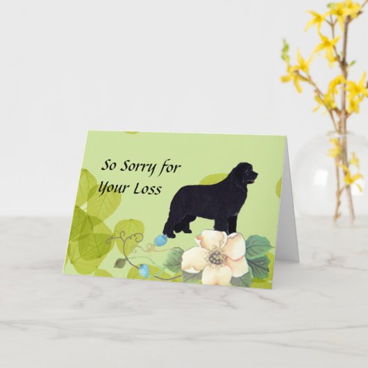 Neufundland - Design grüner Blätter Karte (Gelbe Blume)