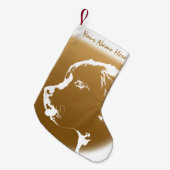 Neufundland Dog Christmas Strumpf Dog Strumpfs Kleiner Weihnachtsstrumpf (Vorderansicht (hängend))