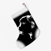 Neufundland Dog Christmas Strumpf Dog Strumpfs Kleiner Weihnachtsstrumpf (Rückseite (Hängend))