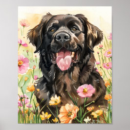 Neufundland Dog Gentle Giant Poster Wall Art