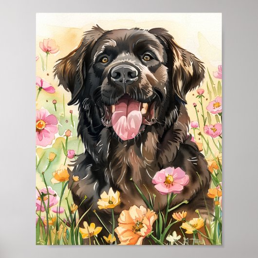 Neufundland Dog Gentle Giant Poster Wall Art (Vorne)