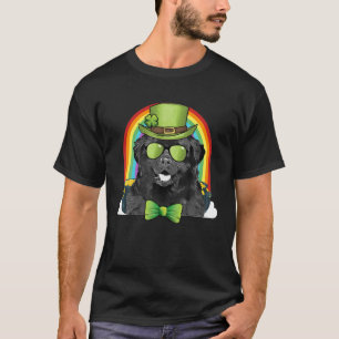 Neufundland Dog Leprechaun Funny St Patricks Day T-Shirt