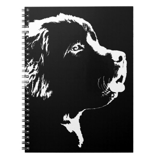 Neufundland Dog Notebook Puppy Dog Journal Book Notizblock (Vorderseite)