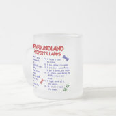 NEUFUNDLAND-Eigentums-Gesetze 2 Mattglastasse (Vorderseite Links)