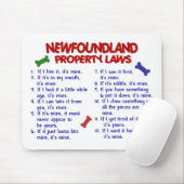 NEUFUNDLAND-Eigentums-Gesetze 2 Mousepad (Mit Mouse)