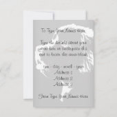 Neufundland Einladungen personalisieren Hunde-RSVP (Rückseite)