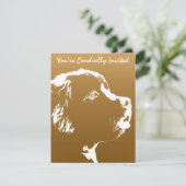 Neufundland Einladungen Personalisieren Hunde-RSVP (Stehend Vorderseite)