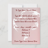 Neufundland Einladungen Personalisieren Hunde-RSVP (Rückseite)