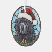 Neufundland - Festgläserweihe Ornament Aus Glas (Vorderseite links)