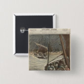 Neufundland-Fischer Button (Vorne & Hinten)