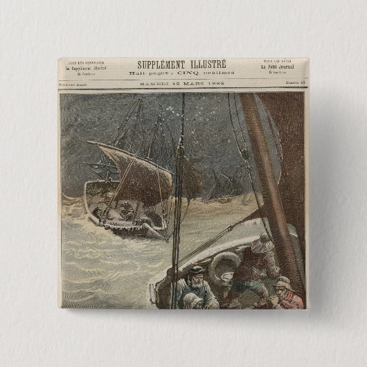 Neufundland-Fischer Button (Vorderseite)