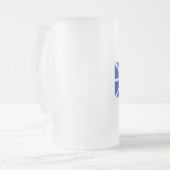 NEUFUNDLAND-FLAGGE MATTGLAS BIERGLAS (Vorderseite Links)