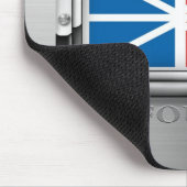 Neufundland-Flagge (Stahl) Mousepad (Ecke)