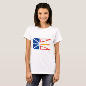 NEUFUNDLAND-FLAGGE T-Shirt (Vorne ganz)