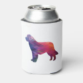 Neufundland Geo Silhouette Lila Dosenkühler (Kanne Rückseite)