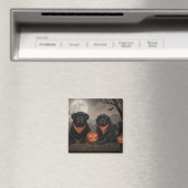 Neufundland Halloween Gruselig Magnet (In Situ (Geschirrspüler))
