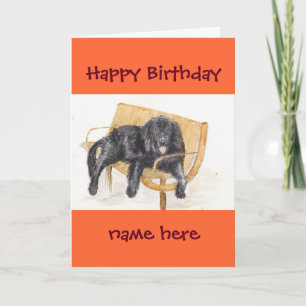 Neufundland Happy Birthday hinzufügen Name Karte