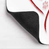Neufundland Heart Belongs Mousepad (Ecke)