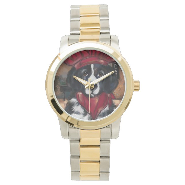 Neufundland-Hund Armbanduhr (Vorderseite)