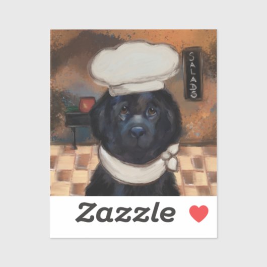 Neufundland-Hund Aufkleber (Blatt)