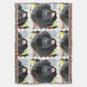 Neufundland-Hund Decke (Vorderseite Vertikal)