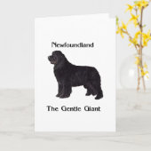 Neufundland-Hund der leichte Riese Karte (Gelbe Blume)