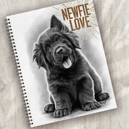 Neufundland-Hund der Liebe Newfie Notizblock