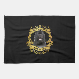 Neufundland-Hund Der Moment, in dem ich Sie entw Geschirrtuch