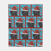 Neufundland-Hund Fleecedecke (Vorderseite)