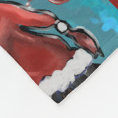 Neufundland-Hund Fleecedecke (Ecke)