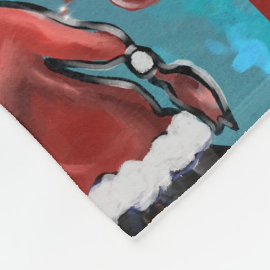 Neufundland-Hund Fleecedecke (Ecke)