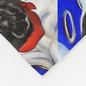 Neufundland-Hund Fleecedecke (Ecke)