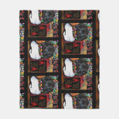 Neufundland-Hund Fleecedecke (Vorderseite)