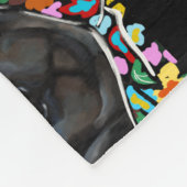 Neufundland-Hund Fleecedecke (Ecke)