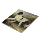 Neufundland Hund genannt Lion, 1824 (Öl auf Leinwa Fliese (Seite)