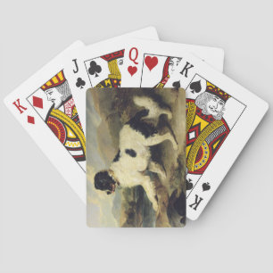 Neufundland Hund genannt Löwe, 1824 (Öl auf Leinwa Spielkarten