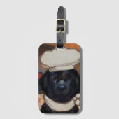 Neufundland-Hund Gepäckanhänger (Vorderseite Vertikal)