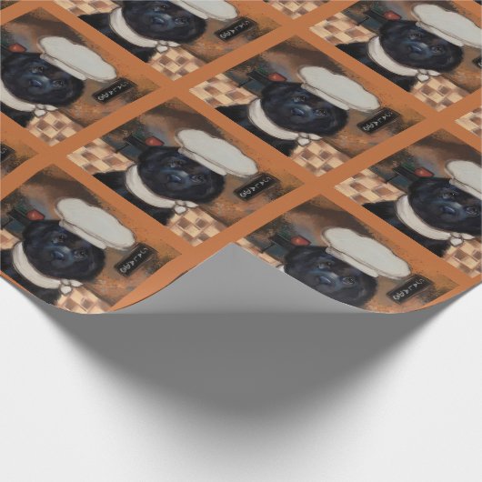 Neufundland-Hund Geschenkpapier (Ecke)