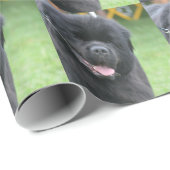 Neufundland-Hund Geschenkpapier (Rolleneckpunkt)
