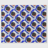 Neufundland-Hund Geschenkpapier (Flach)