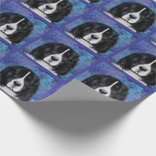 Neufundland-Hund Geschenkpapier (Ecke)