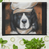 Neufundland-Hund Geschirrtuch (Gefaltet)