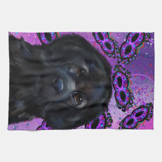 Neufundland-Hund Geschirrtuch (Horizontal)