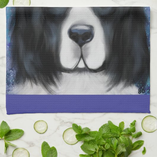 Neufundland-Hund Geschirrtuch (Gefaltet)