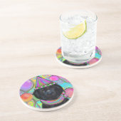 Neufundland-Hund Getränkeuntersetzer (Seite)