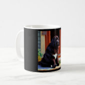 Neufundland-Hund Kaffeetasse (Vorderseite Links)