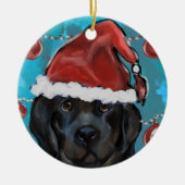 Neufundland-Hund Keramik Ornament (Vorne)