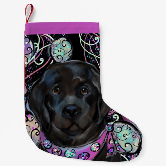 Neufundland-Hund Kleiner Weihnachtsstrumpf (Vorderseite)